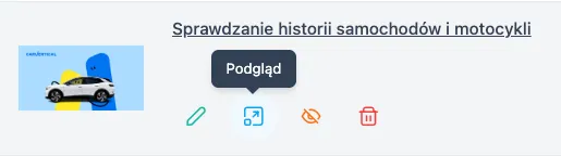 Podgląd rekomendacji